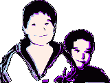 Drew and Robbie as kids